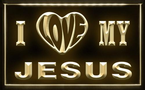 Name Personalized Custom I Love My Neon Sign